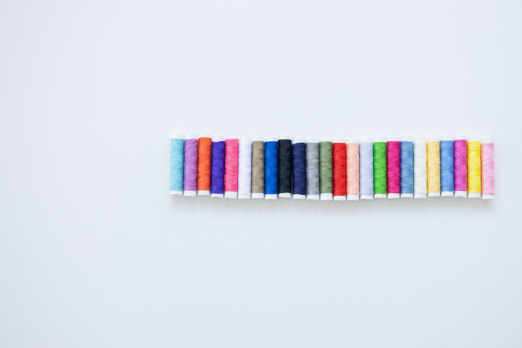 Campione di palette colori per ricamo